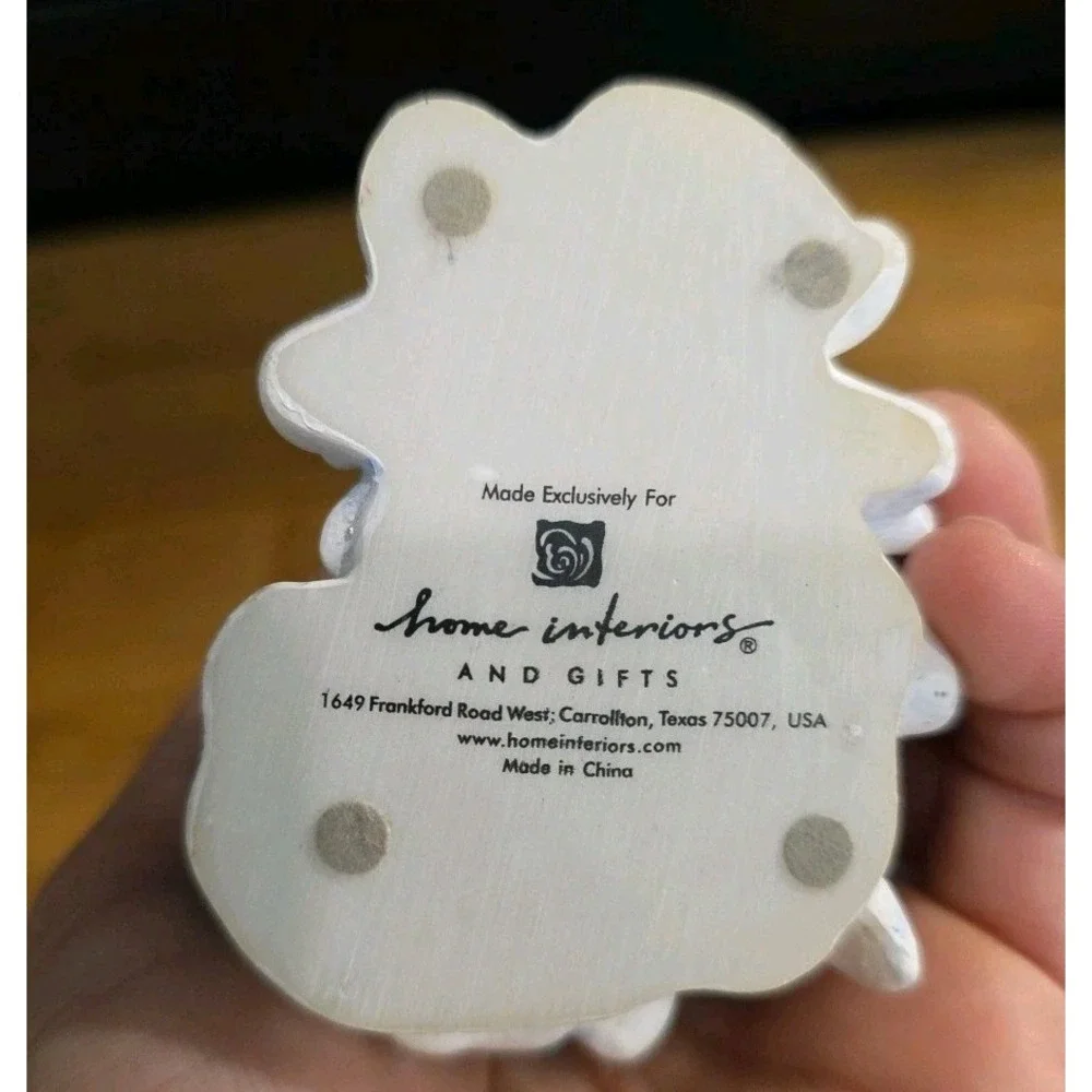 Home Interiors Christmas Whimsical Snowmen Sledding Figurines set of 3 resin 5